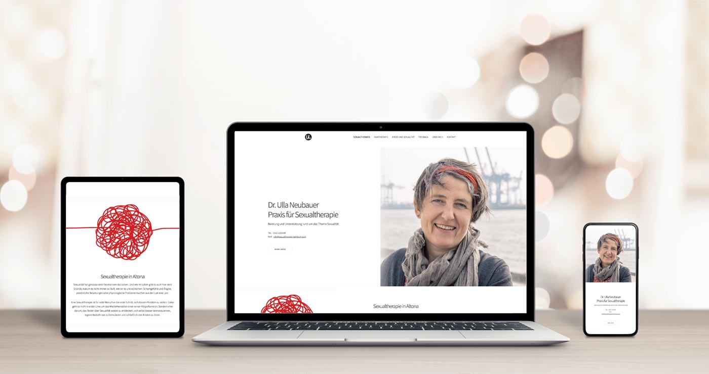 Therapeuten Website Mockup